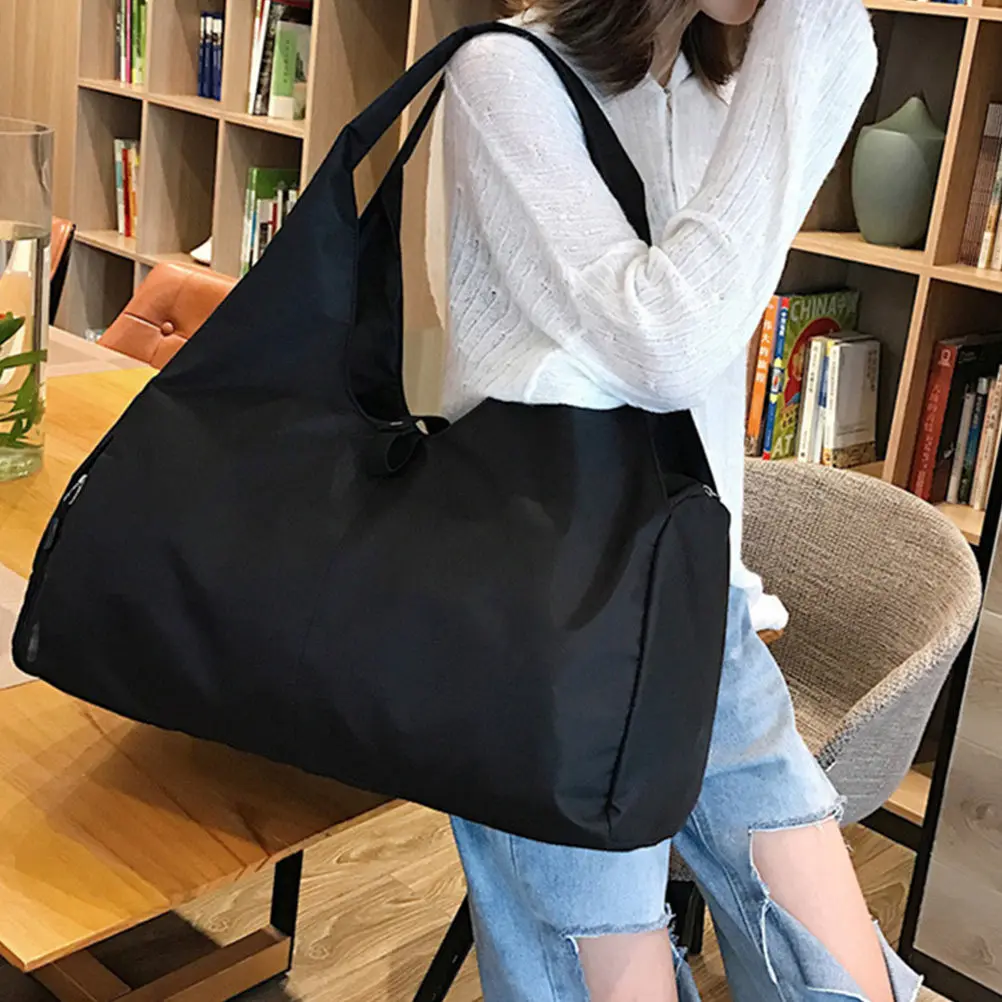 

1Pcs Waterproof Sports Travel Bag Lightweight Foldable Handbag Large Capacity Shoulder Bag for Hiking Camping Training