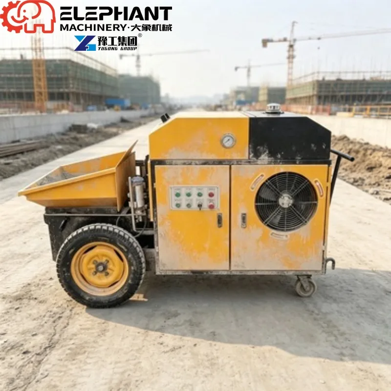 Concrete Pump Cement Transfer Trailer Pump Machine Portable Concrete Pump For Construction Site Material Transfer