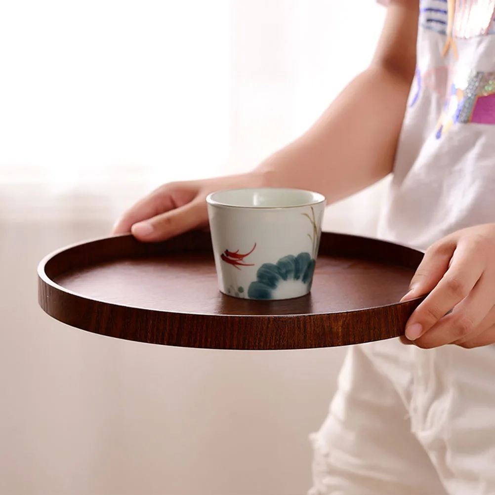 

Wooden Dinner Plate Home Tray Pallets Dessert Severing Storage Fruit Simple Tableware
