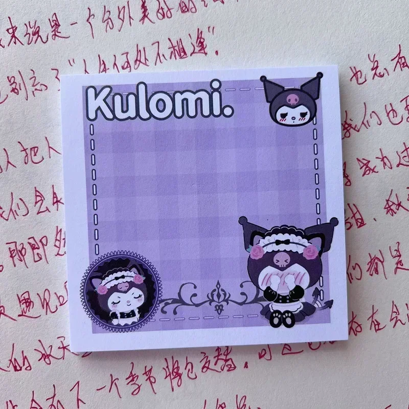 Kawaii Sanrio Anime Post Note Kuromi My Melody Cinnamoroll Post Note Stationery Girl Heart Cute Message Post Notebook