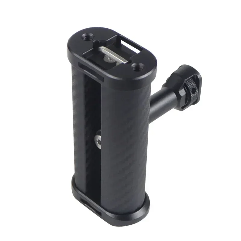 Aluminum Side Handle Adjustable Handgrip 1/4 Screw Camera Cage Cold Shoe Mount Flash Light Holder Positioning Handle