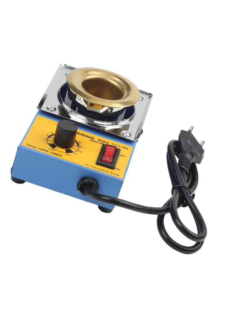 Bench-top Desoldering 100 550 Solder Pot Adjustable Temperature Solder Pot Tin Melter Stepless Temperature Knob