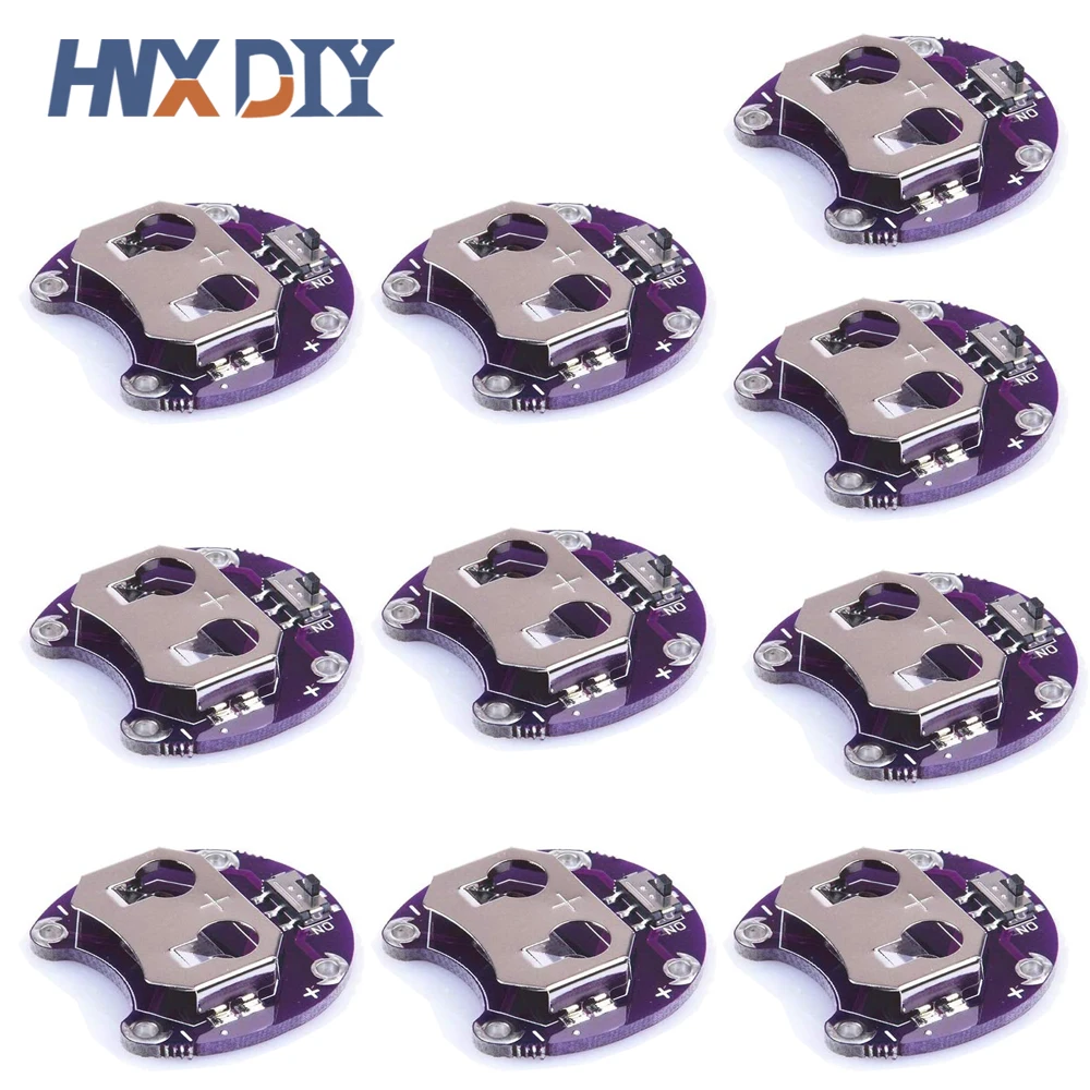 10PCS LilyPad Coin Cell Battery Holder CR2032 Battery Mount Module