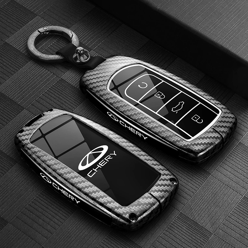 Zinc Alloy Car Key Case Cover for Chery Tiggo 8Pro 7Plus Arrizo8 Omenda Remote Control Keychain Keyless Interior Accessories Man