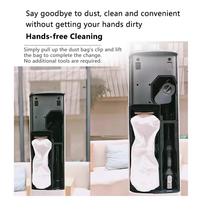 Запасные части для автоматического мешка для пыли для Roborock, аксессуары для дома, мешки для пыли H50 Ultra, ручной беспроводной пылесос