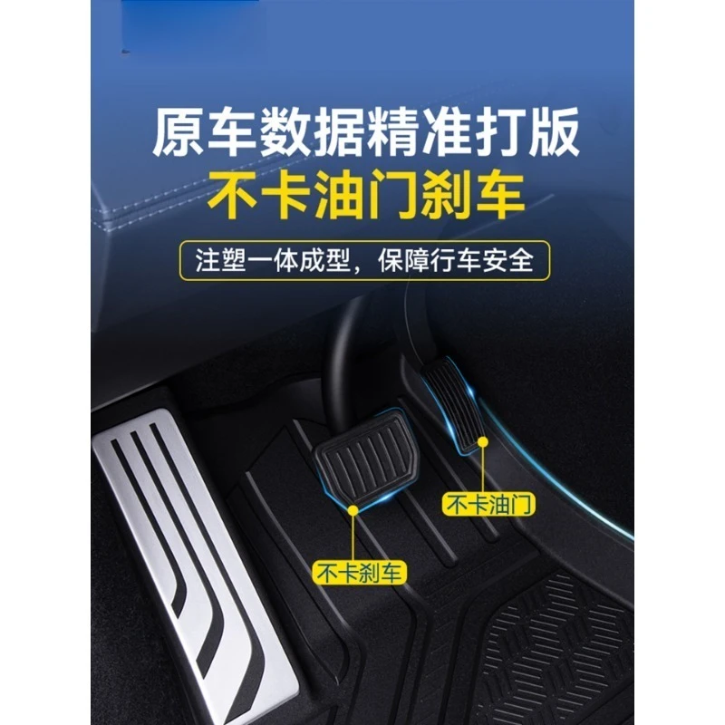Full TPE Car Floor Mat Set Suitable for Model Y L/Y/3 New Version Trunk Protective Mat