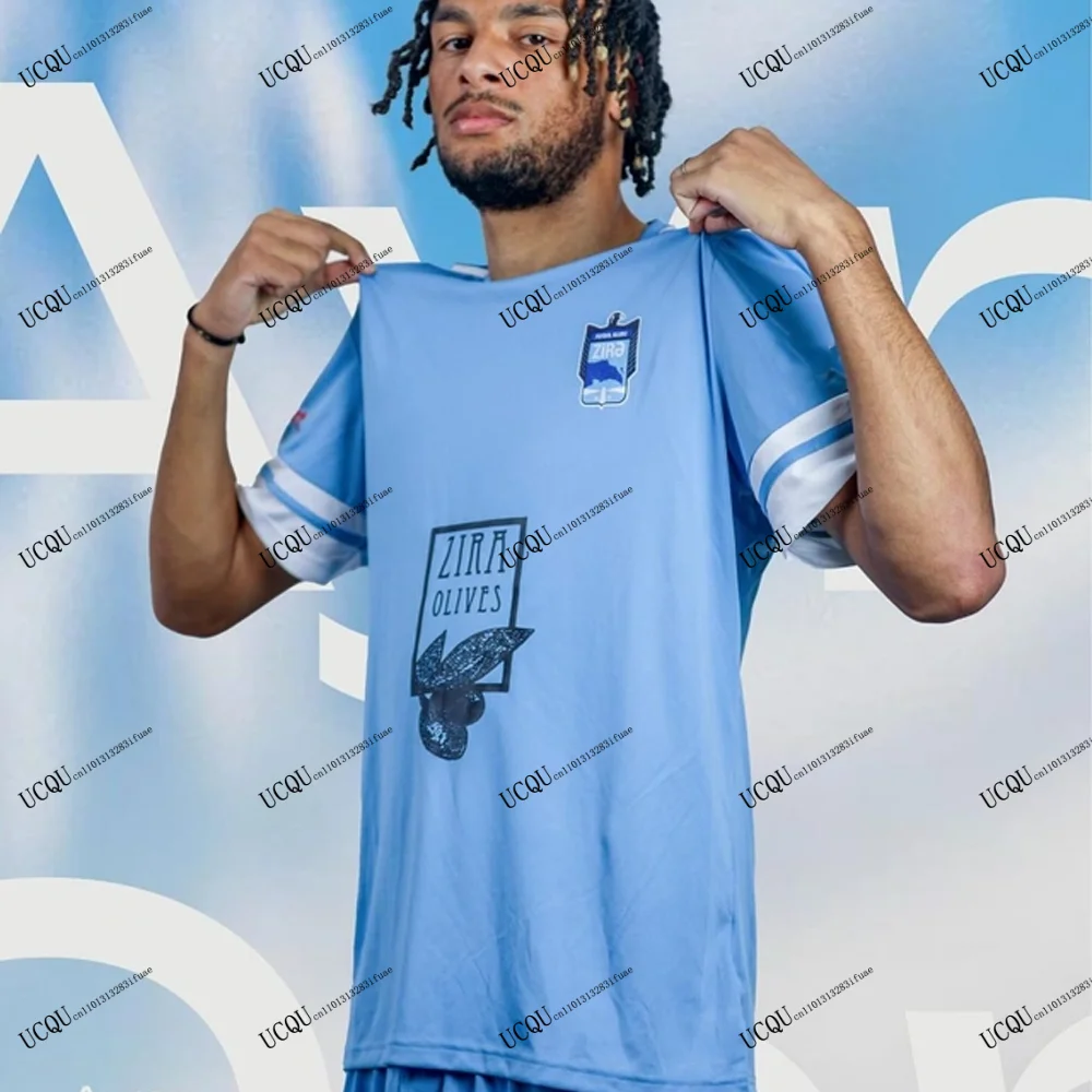 

Комплект Азербайджану ZIRA FK 2026, Новое поступление, футбольный трикотаж для дома, европейская футболка с 3D принтом для взрослых и детей, унисекс, для отдыха, Лидер продаж