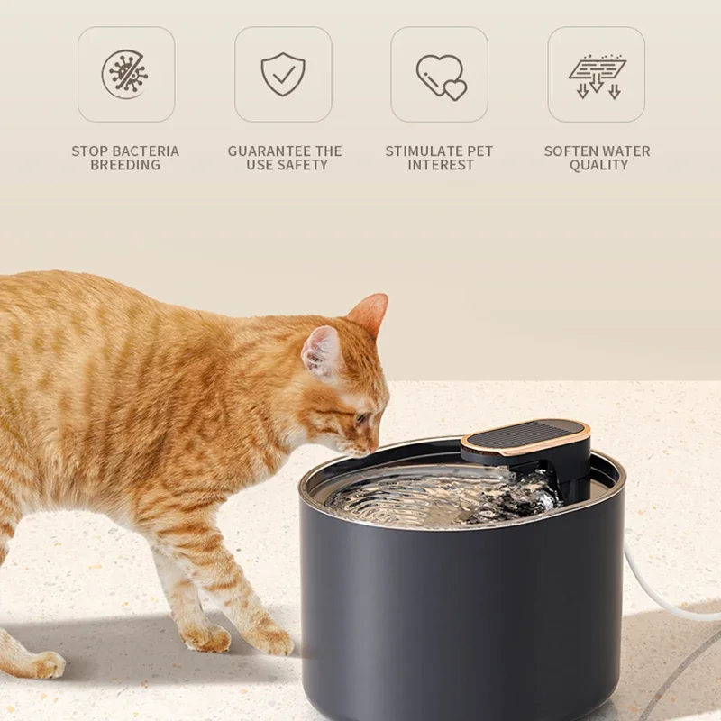 Xiaomi Youpin Pet Fountain Auto Loop Filtering Drinker With Sensor Faucet Cat Dog Water Dispenser Large Capacity Pets Fountain