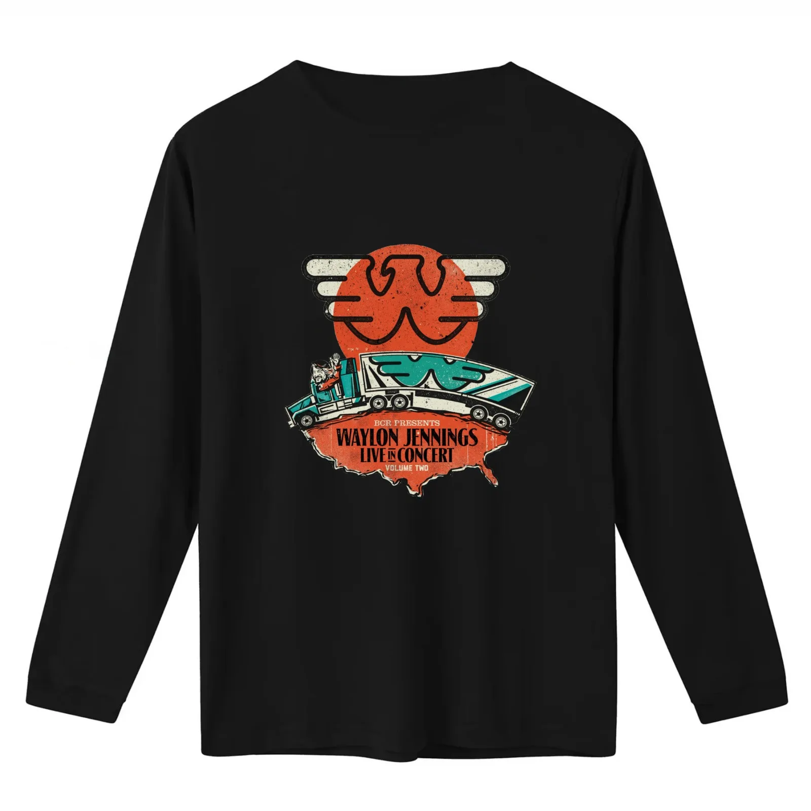 Waylon Jennings T-Shirt Summer Casual Cotton Tee Oversized Streetwear Tops Vintage Graphic Print Loose Fit Short Sleeve
