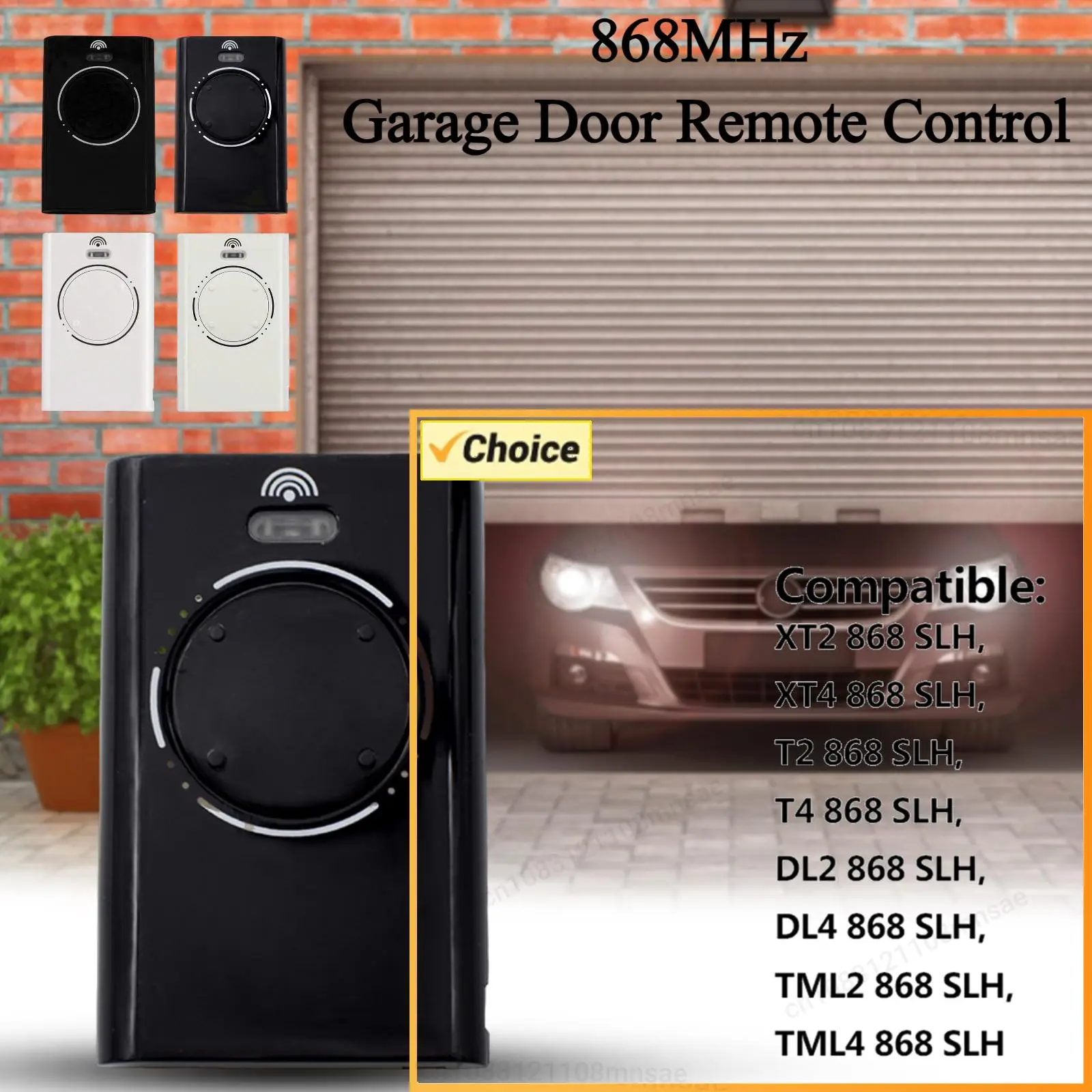 

Multi-Purpose Garage Door Remote Control 280-868Mhz Long Distance Frequency SLH LR Handheld Transmitter Garage Opener for Home