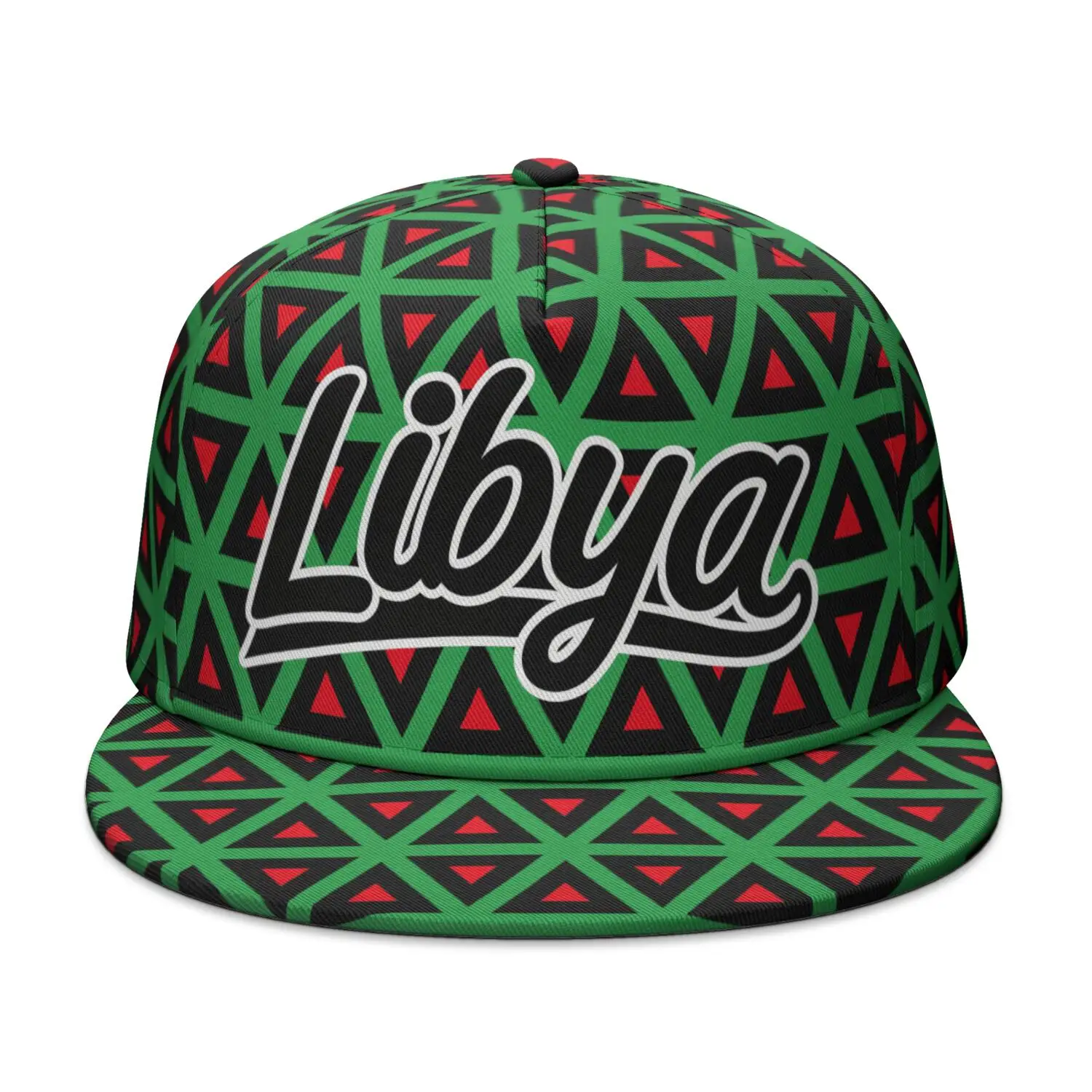 State Of Libya Flat Brimmed Cap Custom Made Team Logo Hip-hop Hat Country Travel Libyan Nation Arabic Islam Arab Flag Headgear