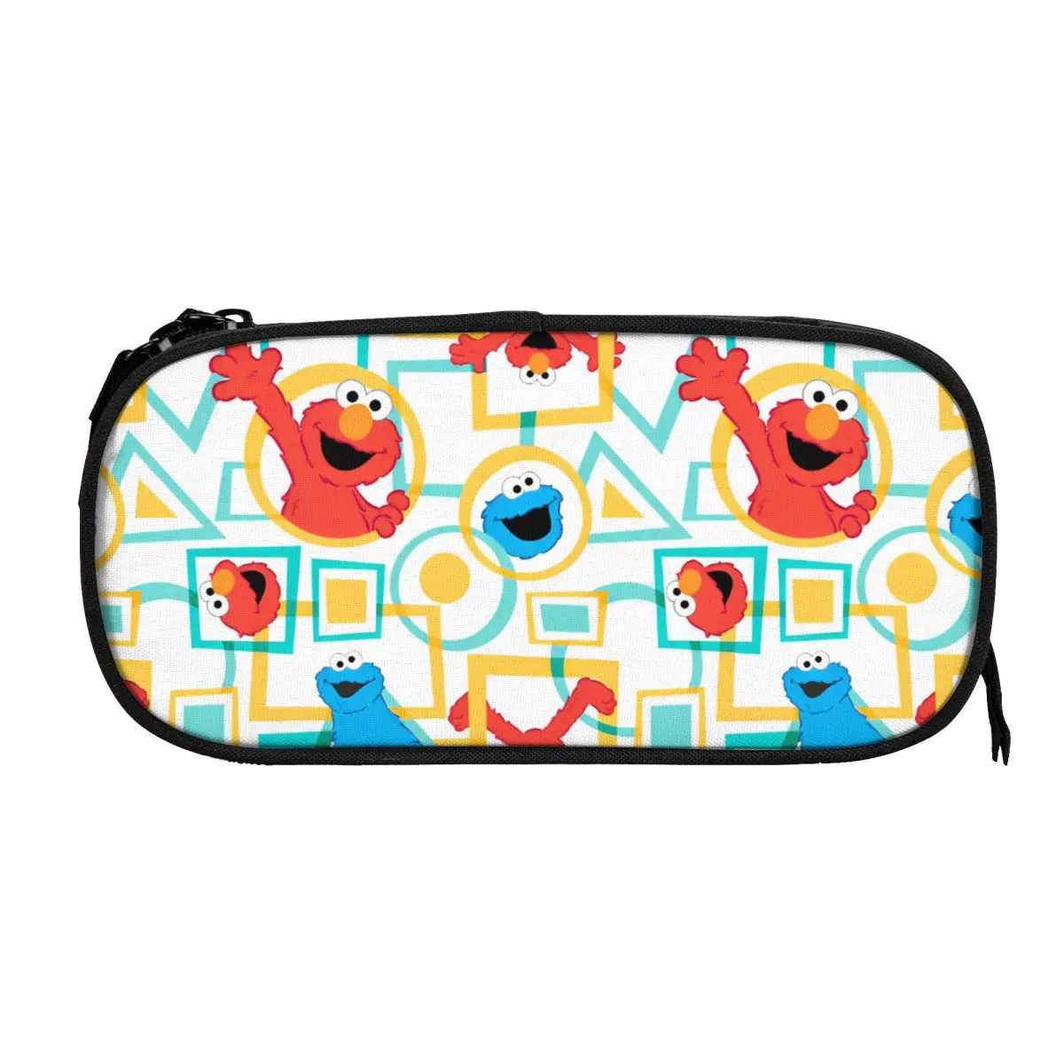 Elmo Cookies Monsters Fun Cartoon Pencil Cases Lovely Pen Holder Bags for Student Large Storage Students School Gift Pencilcases