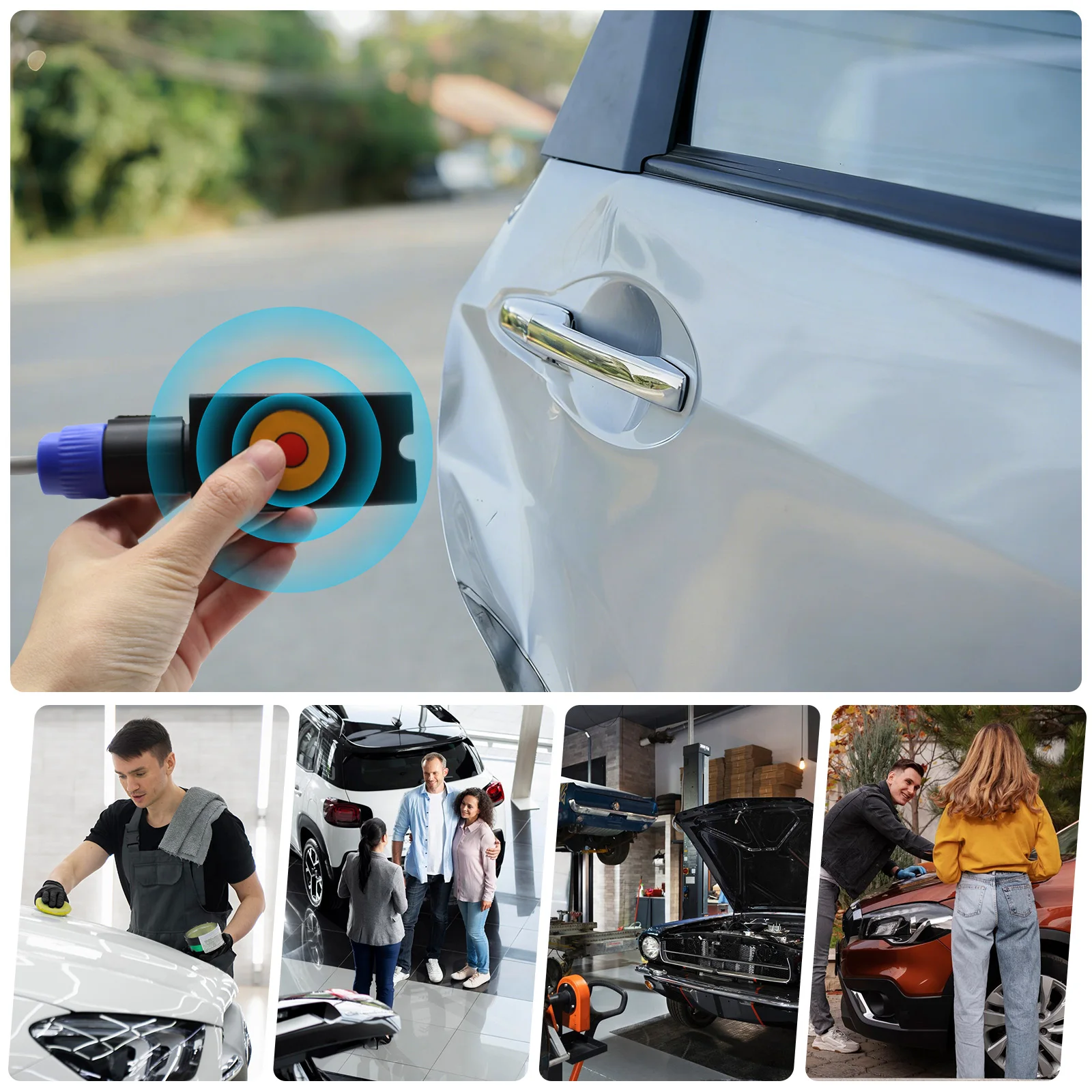 1000W Elektromagnetischer Induktions-PDR-Heizer für Autos, Werkzeug zur Dellenreparatur, Universelle Lackfreie Dellenreparaturmaschine, Hochleistungs-Magnetinduktions-Dellenentferner, Hot-Box-Werkzeugset mit Digitalanzeige – Detail 6