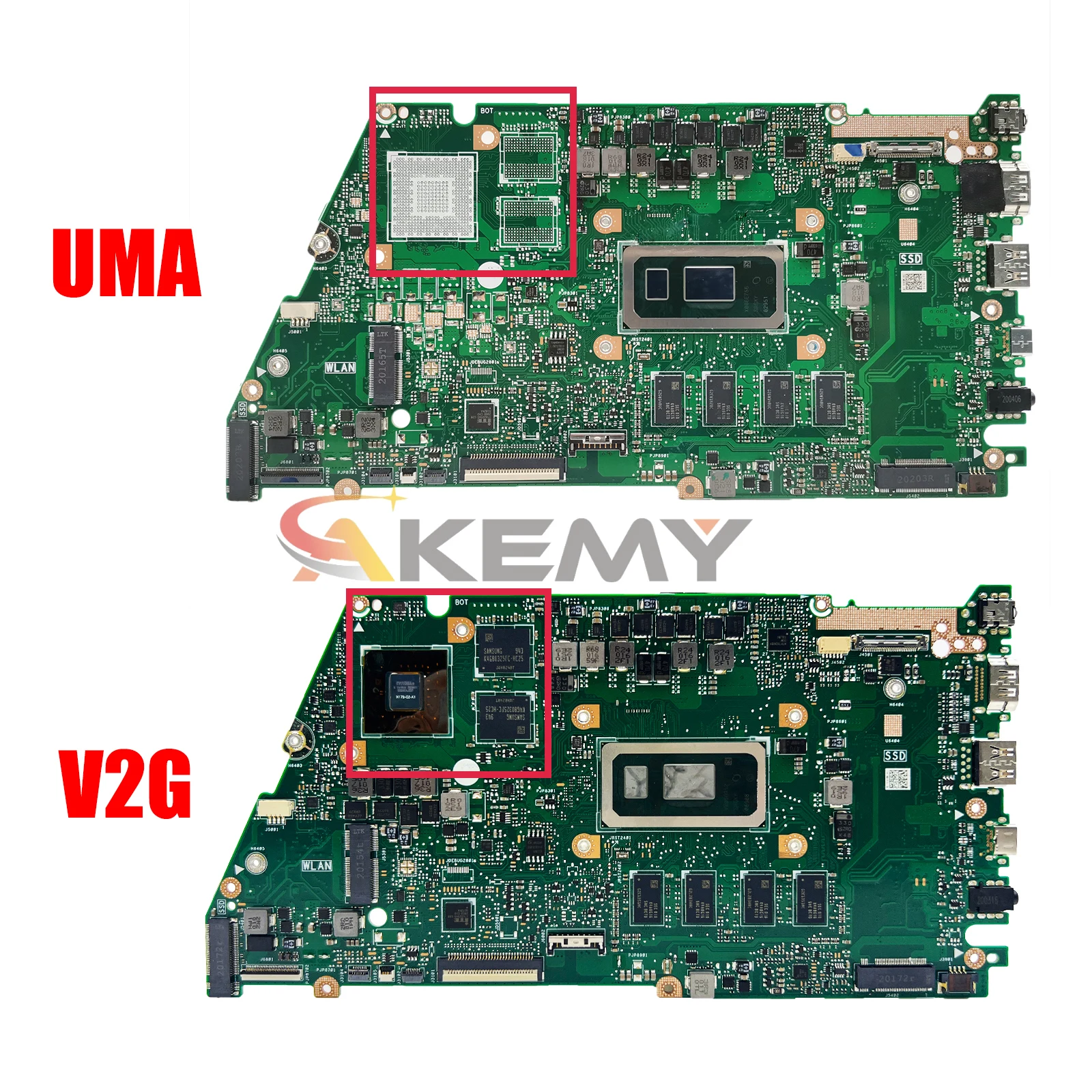 Imagem -02 - Akemy X421fay Placa-mãe para Laptop Asus Vivobook X421fl X421fly X421fa com Cpu i3 i5 i7 10 ° 4gb 8gb 16gb Ram