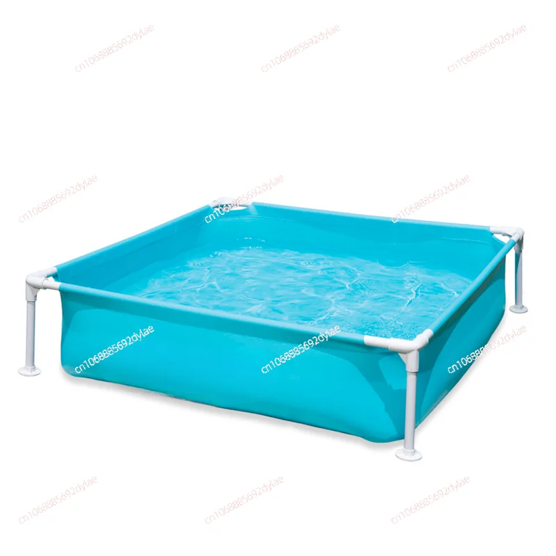 Baby Swimming Pool Children's Square Netting Bracket Pool Toddler Baby Bath Play in The Water Fishing Pool