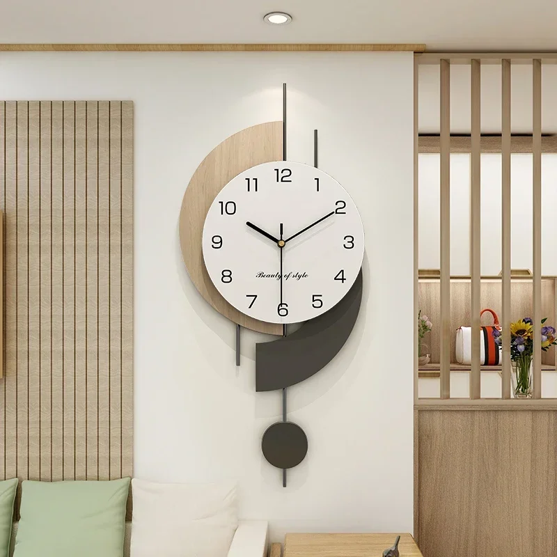 Wall Nordic Wall Clock Aesthetic Art Modern Living Room Wall Decorations Digital Minimalist Reloj De Pared Para Sala Hall Clock