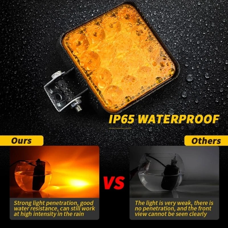 

P5ED Car Light Assembly Led Fog Light Off Road 48W 12V 1200LM 6500K Spot Beam Led Light For Truck SUV DRL Spotlight Work Lamp