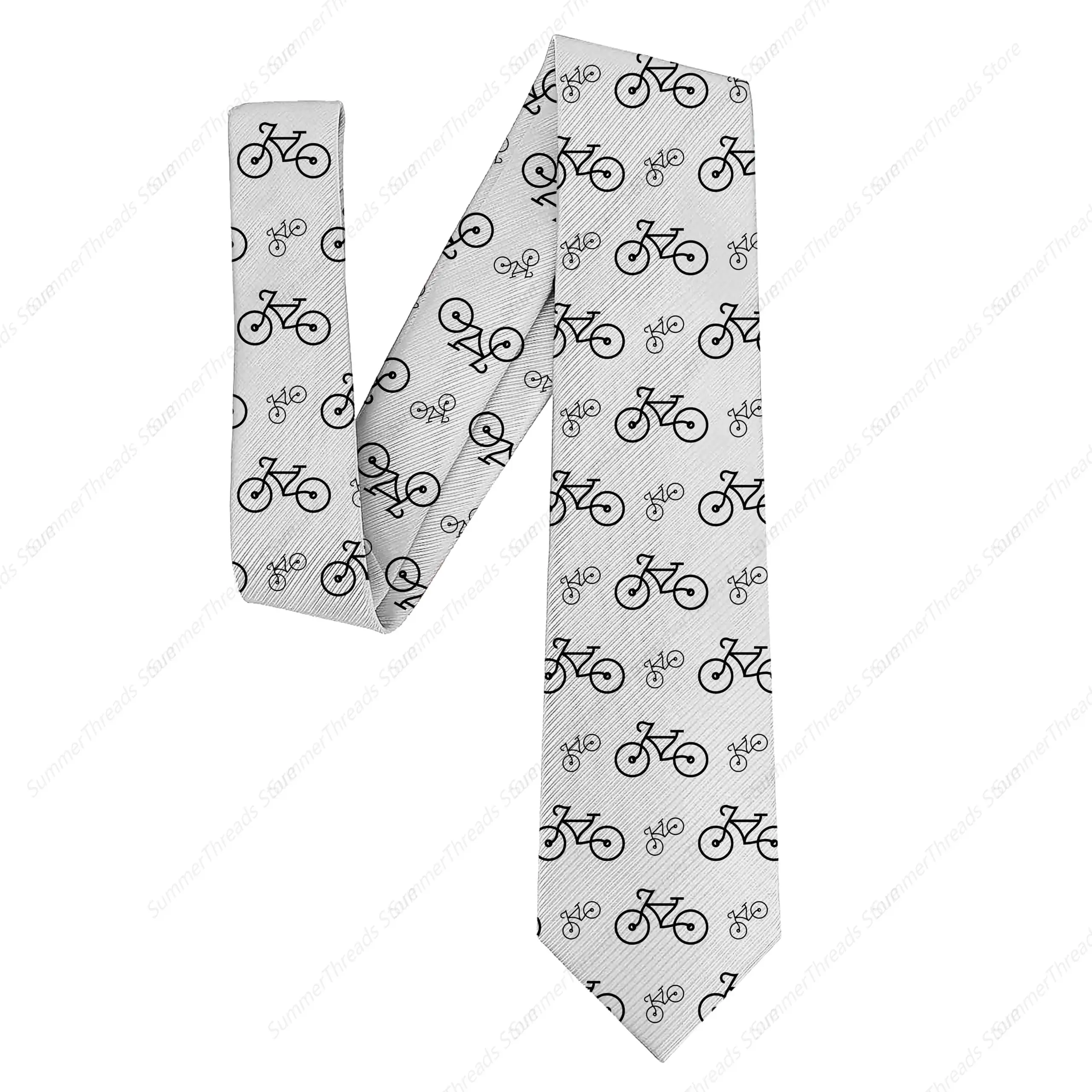 Men's Funny Sports Ties Novelty Bicycles Bike Cycling Ties for Men Ties