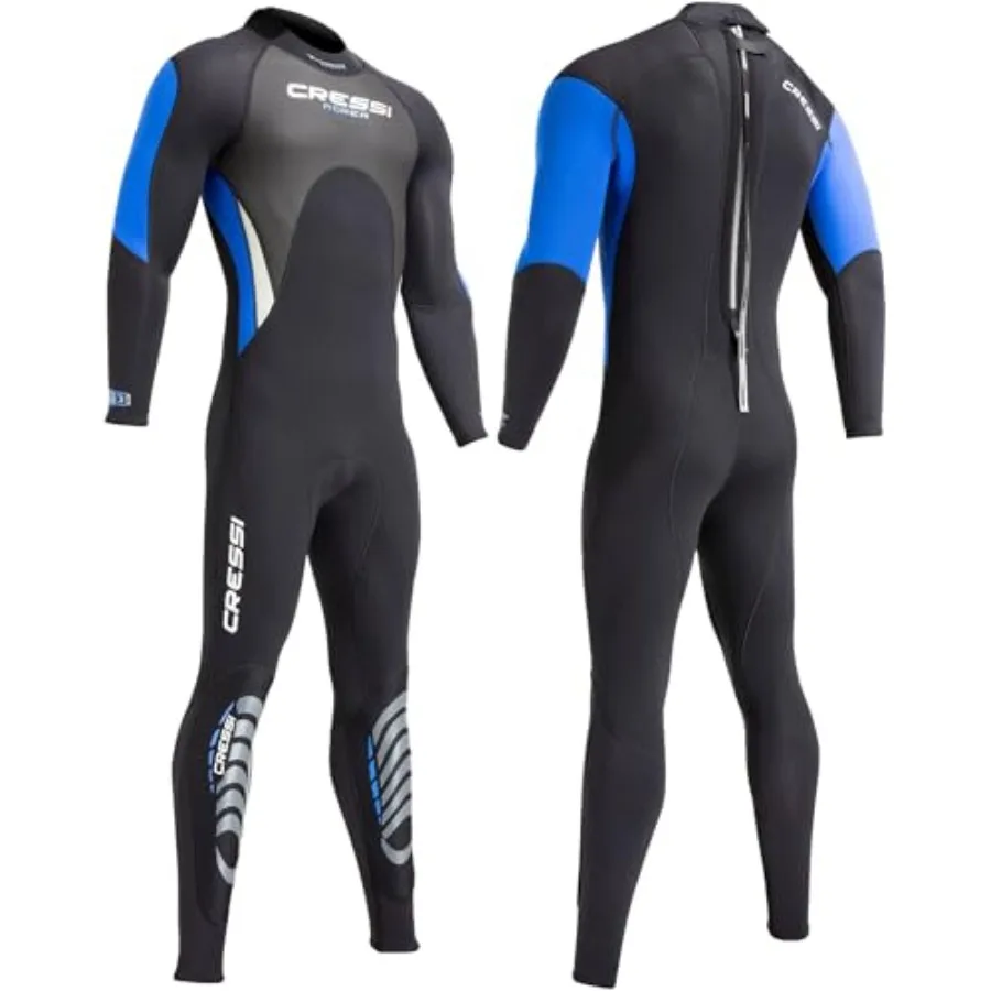 

Men's scuba diving wetsuit for cold water premium 3 mm neoprene black ultra-flexible thermal insulation and ergonomic fit