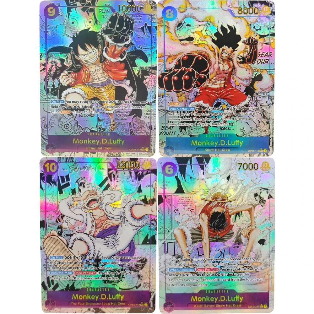 ONE PIECE Collection Cards Sabo Portgas D Ace Monkey D. Luffy EN DIY High Quality Self Made Game Anime Cards Gift Toy