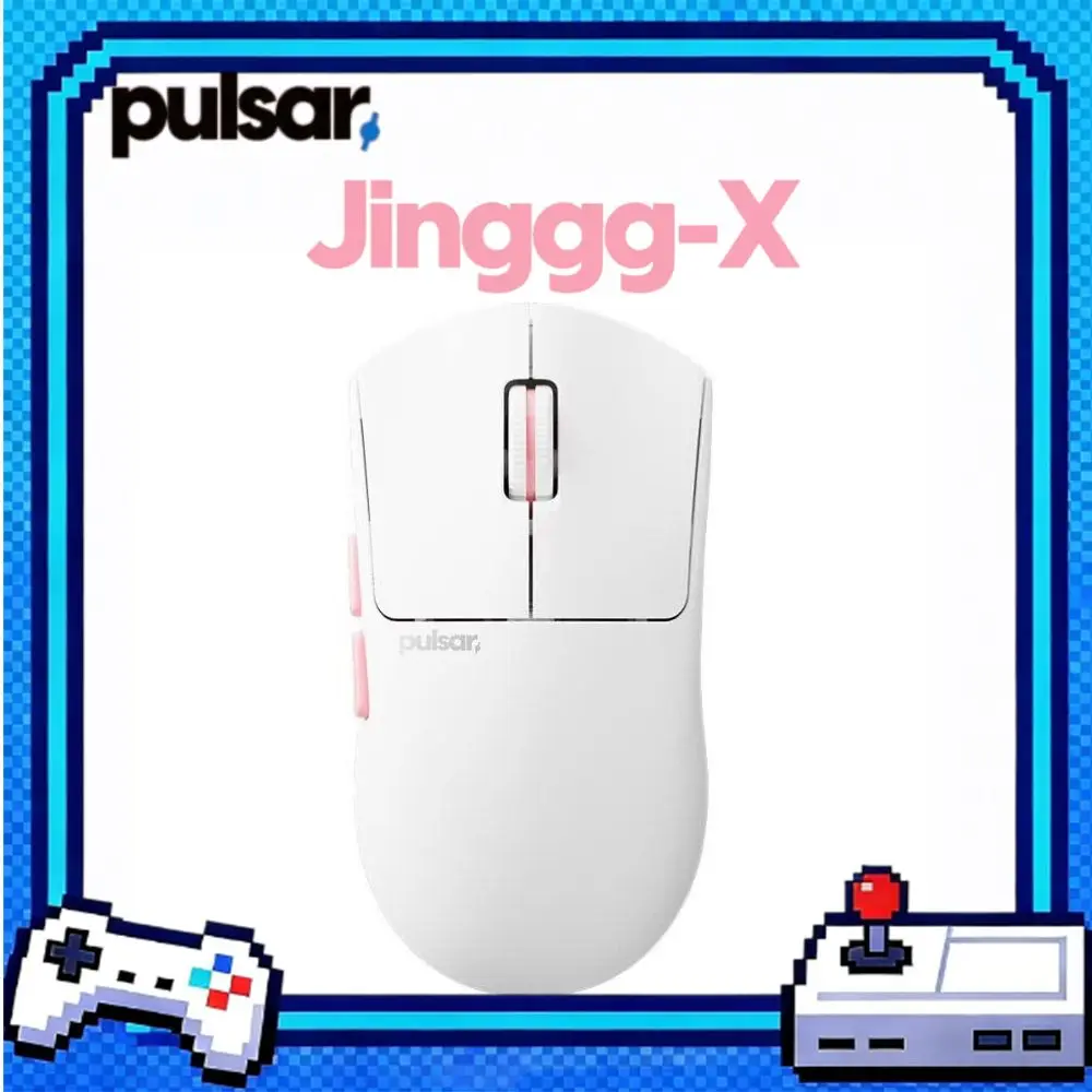 Pulsar Jinggg-X Pro Mouse Wireless Gaming Lightweight 8K Polling Rate Official Driver for CS2 VALORANT White E-sports Game Mouse