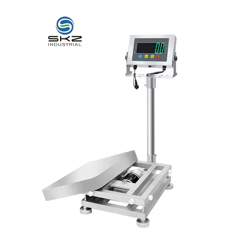 2026SKZ-K9 High Accurate Digital Industrial Platform Scale 150kg/300 Kg Bench Scale with Stainless Steel Pan