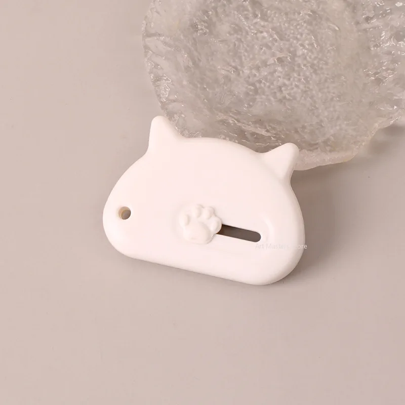 Mini couteau d'art chat mignon, outil de coupe de papier portable fait à la main, étudiant, déballage GT, livraison express, couteau de déballage