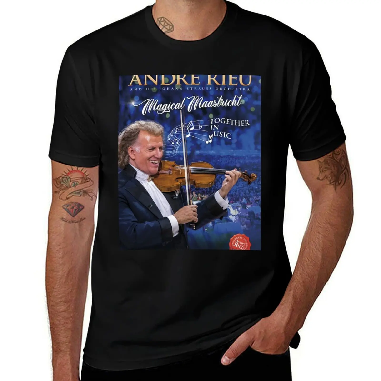 

magical in andre 2 warroe maastricht rieu T-Shirt t shirt personalised cotton t shirt man