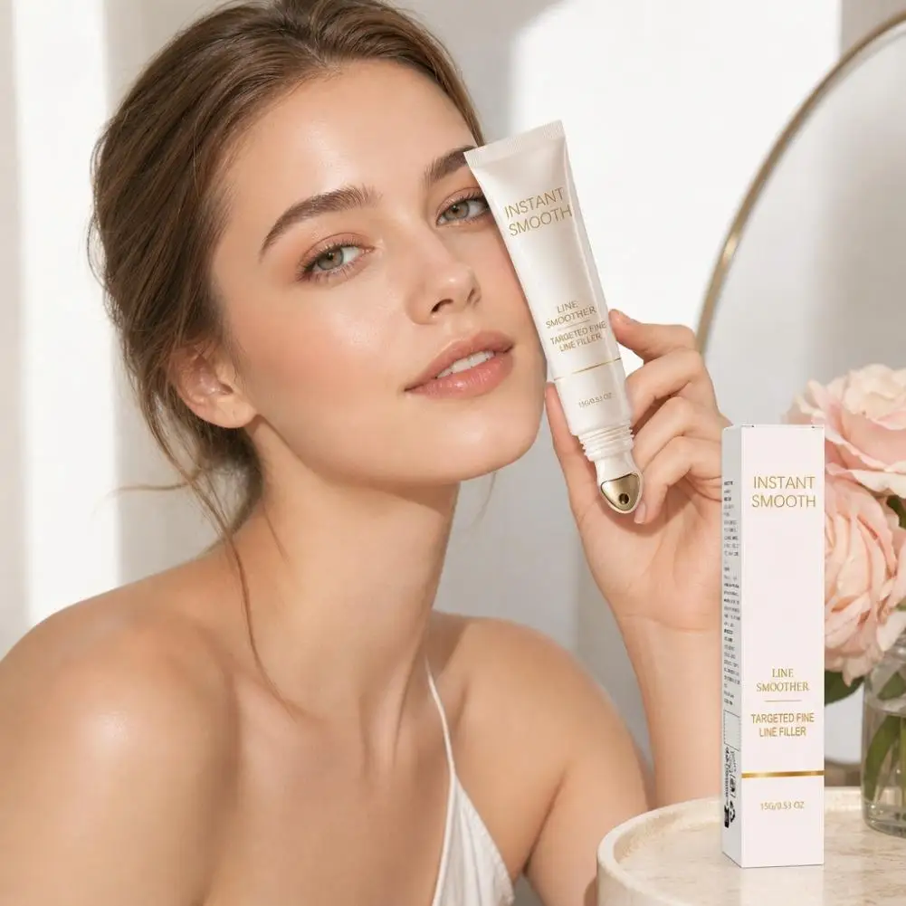 15g Targeted Fine Line Filler Soften Cream Instant Smooth Line Smoother Primer Hydrating Lightweight Natural Makeup Base Primer