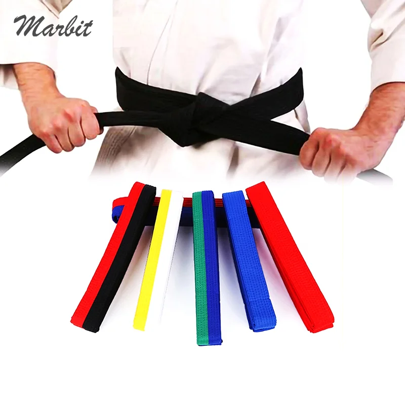 Taekwondo Colored Ranking Belts Cotton Martial Arts Judo Karate TKD Aikido Uniform Belt Kids Adult