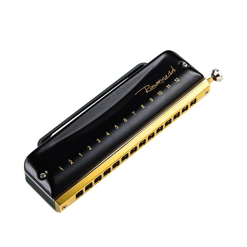 East top Chromatic Harmonica Key of C 14-Hole Armonica Professional Mouth Organ Easttop Harp Aluminum Comb Musical Instrumentos