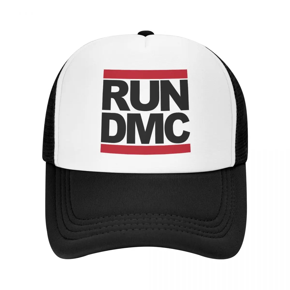 Run DMC Logo Trucker Hats Unisex Hip-Hop Hat Trucker Hat Sun Caps Breathable Snapback Caps Mesh Baseball Caps Autumn