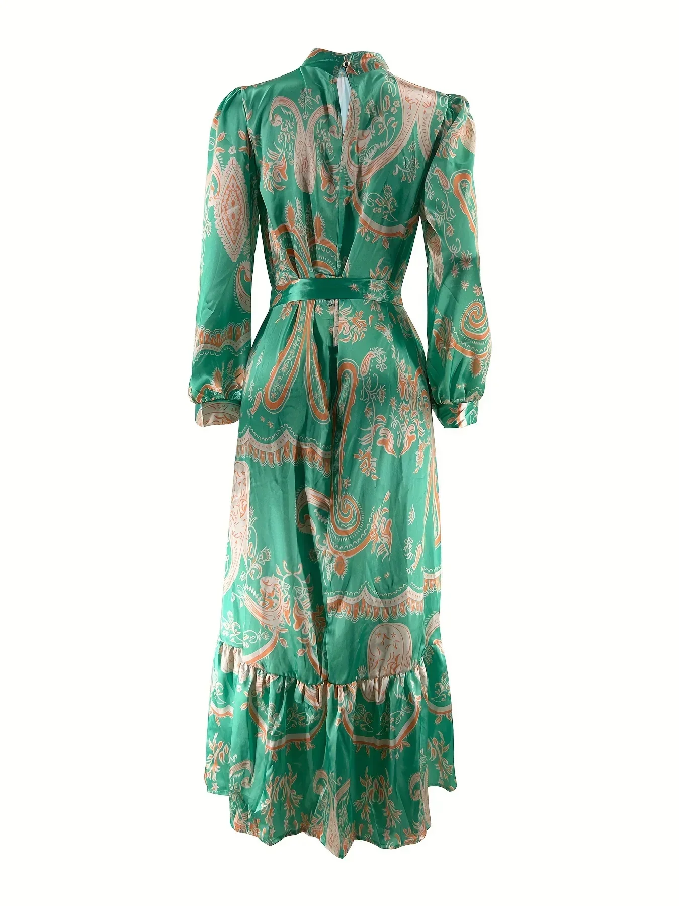 Eid Women Dress Abaya Women Print Party Long Dresses Dubai Jalabiya Lace Up Kaftan Morocco Vestidos Arab Long Robe Ramadan 2026 5