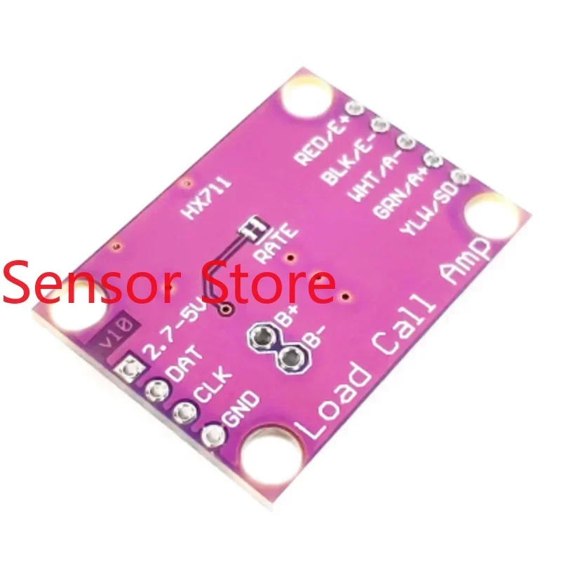 5PCS HX711 High Precision Scale Load Cell Dual Channel 24-Bit A/D Converter Development Board Module