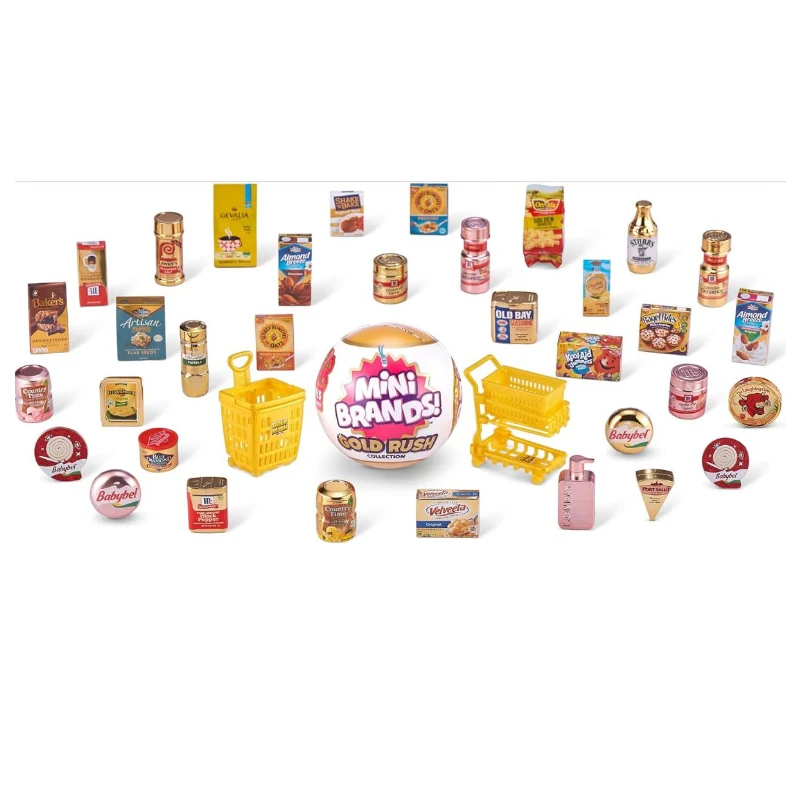 5 Surprise Mini Brands Gold Rush By ZURU Limited Edition Mystery Real Miniature Brands Collectible Toy Capsule Holiday Gifts images - 6