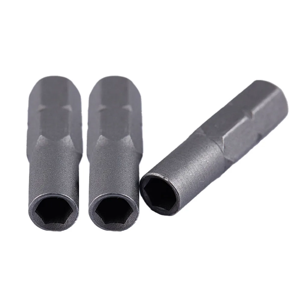 

Brand New Bit Adapter Tools 1/4 Inch Accessories Electric Screwdriver Hex Shank Metal Parts To 4mm Socket Driver