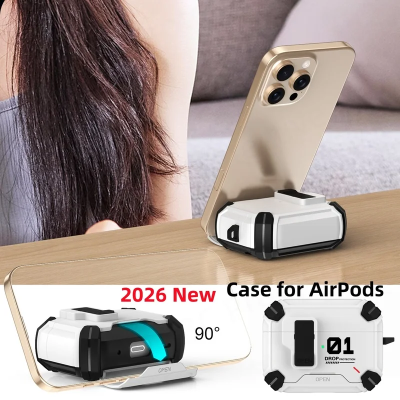 Switch Earphone Case for AirPods 5【Magnetic Flip-Open】Full Body Shockproof Case for AirPods Pro 2/Pro 3/4/5 2026 New Men Cases