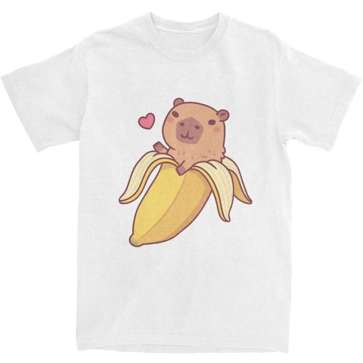 Men Women Cute Capybara In Banana Funny Shirts Merch Unique 100% Cotton Capybara Artwork Art T Shirts Top Tee Clothes Adult