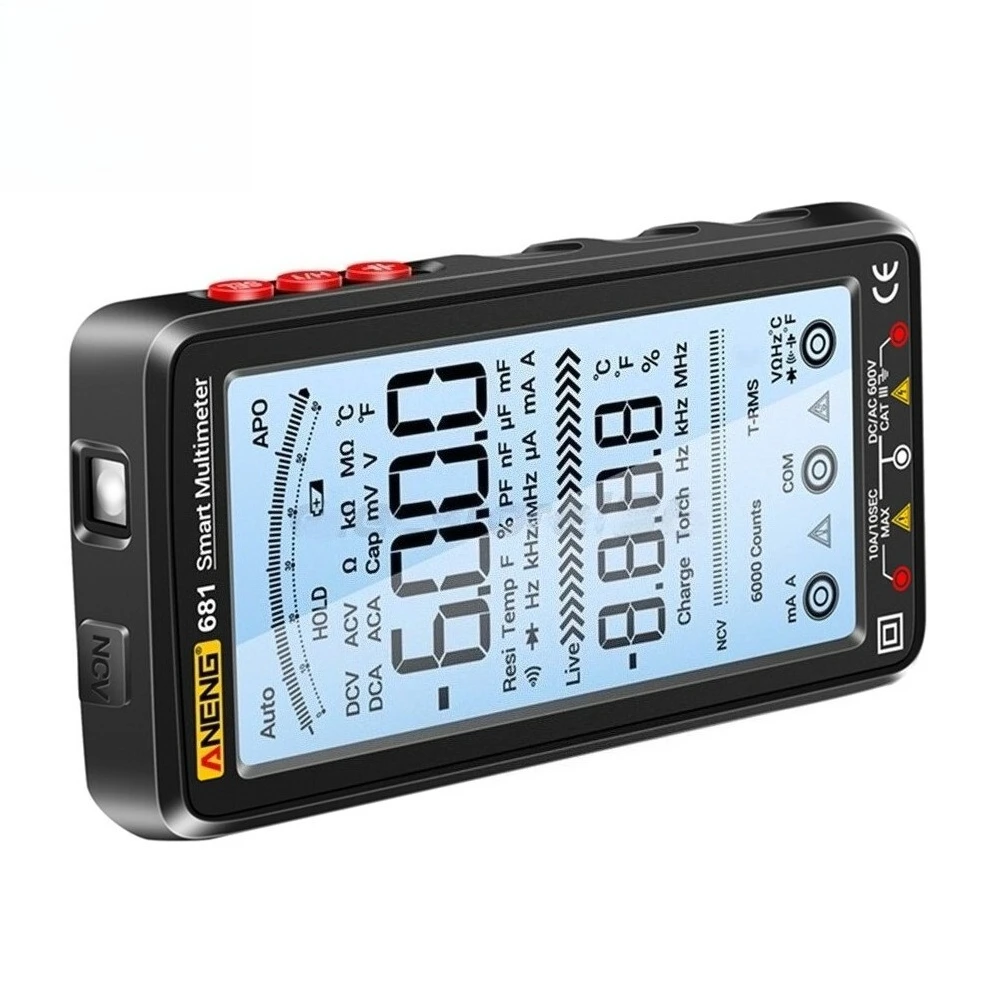 ANENG 681 6000 Counting NCV Tester 5-inch Large LCD Digital Multifunctional Meter Intelligent