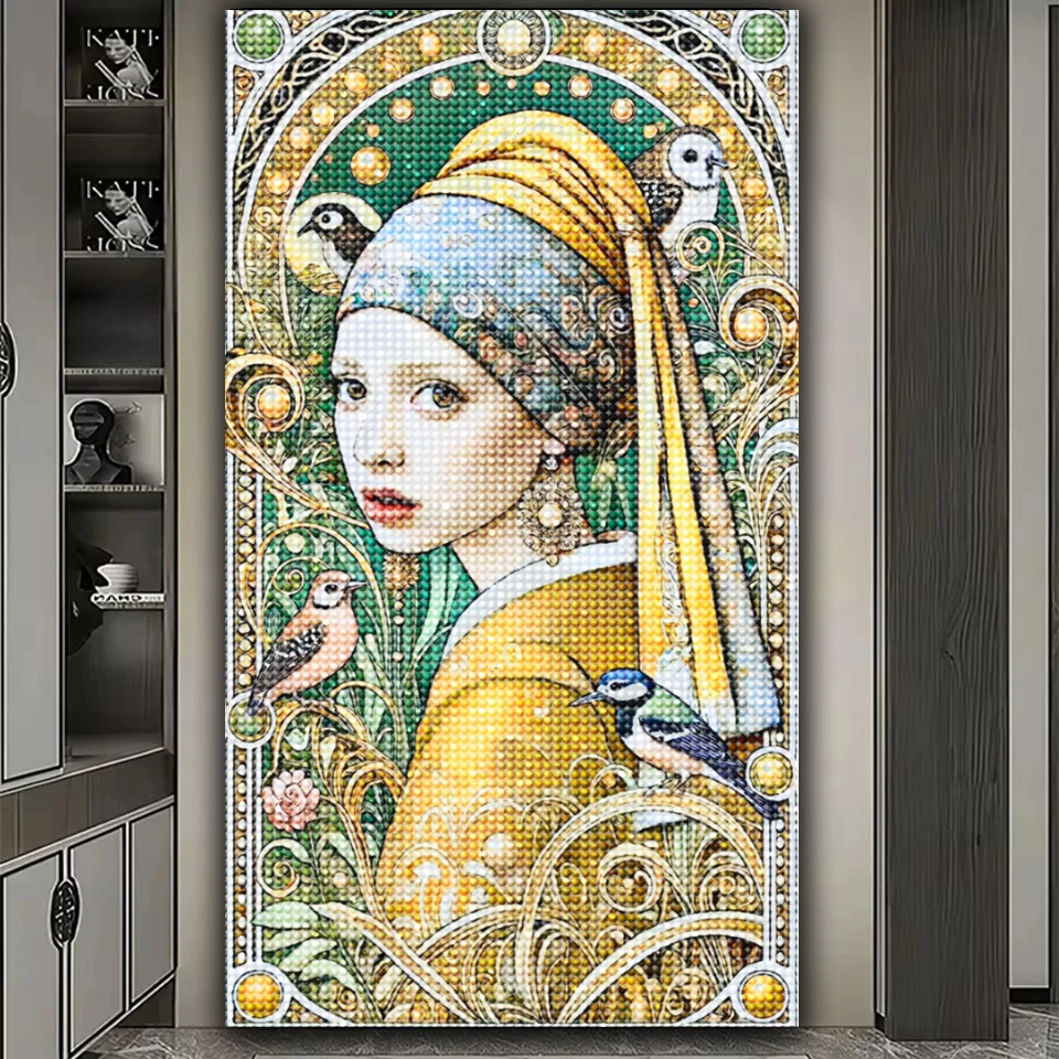 Amazing Pearl Woman 5D DIY เต็ - Art Craft Easy With Paper บทวิจารณ์และราคา