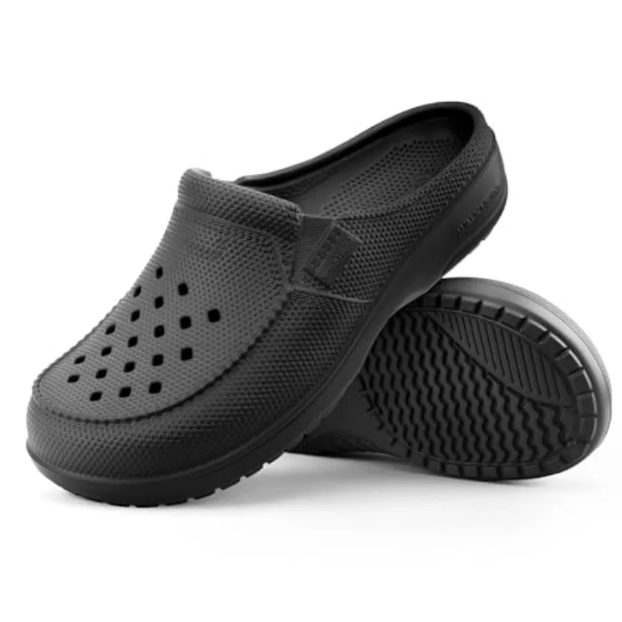 

Mens Clogs with Arch Support, Comfortable Clogs for Men with Cushion Footbed, Orthopedic Slip On Unisex Slippers for Plantar Fa