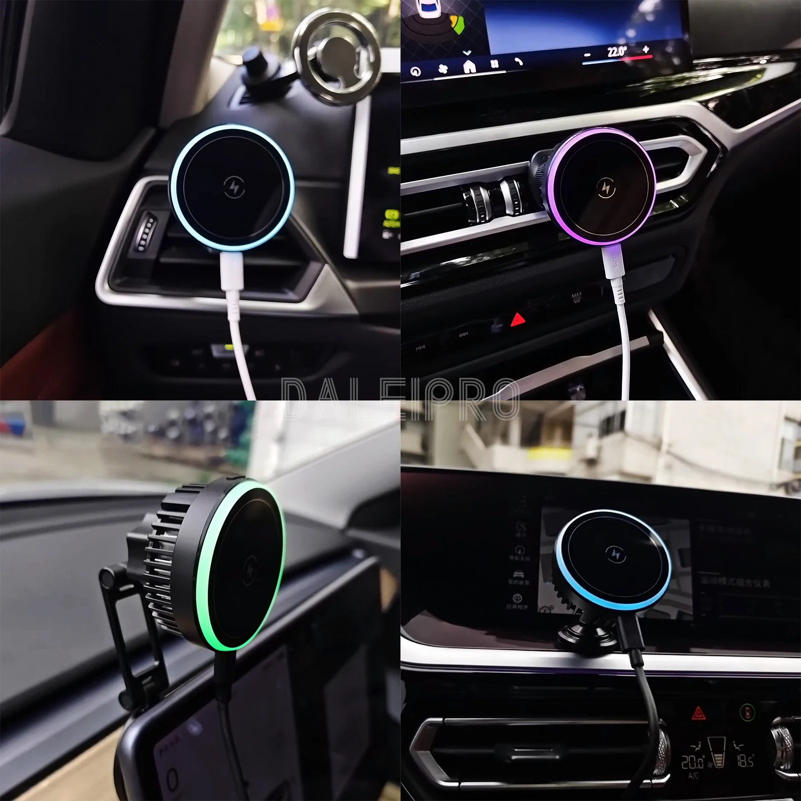 Kühlung Telefon Halter Auto Magnetische Telefon Kühler Halbleiter Aktive Kühler Cool Down Telefon Qi 15W Magsafe Schnelle Drahtlose Ladegerät – Detail 10