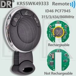 DR KR55WK49333 ID46 Chip 315LP/315/434.2/868MHz With Sticker Car Remote Key For BMW MINI Clubman Cabrio Cooper One/D/S Contryman