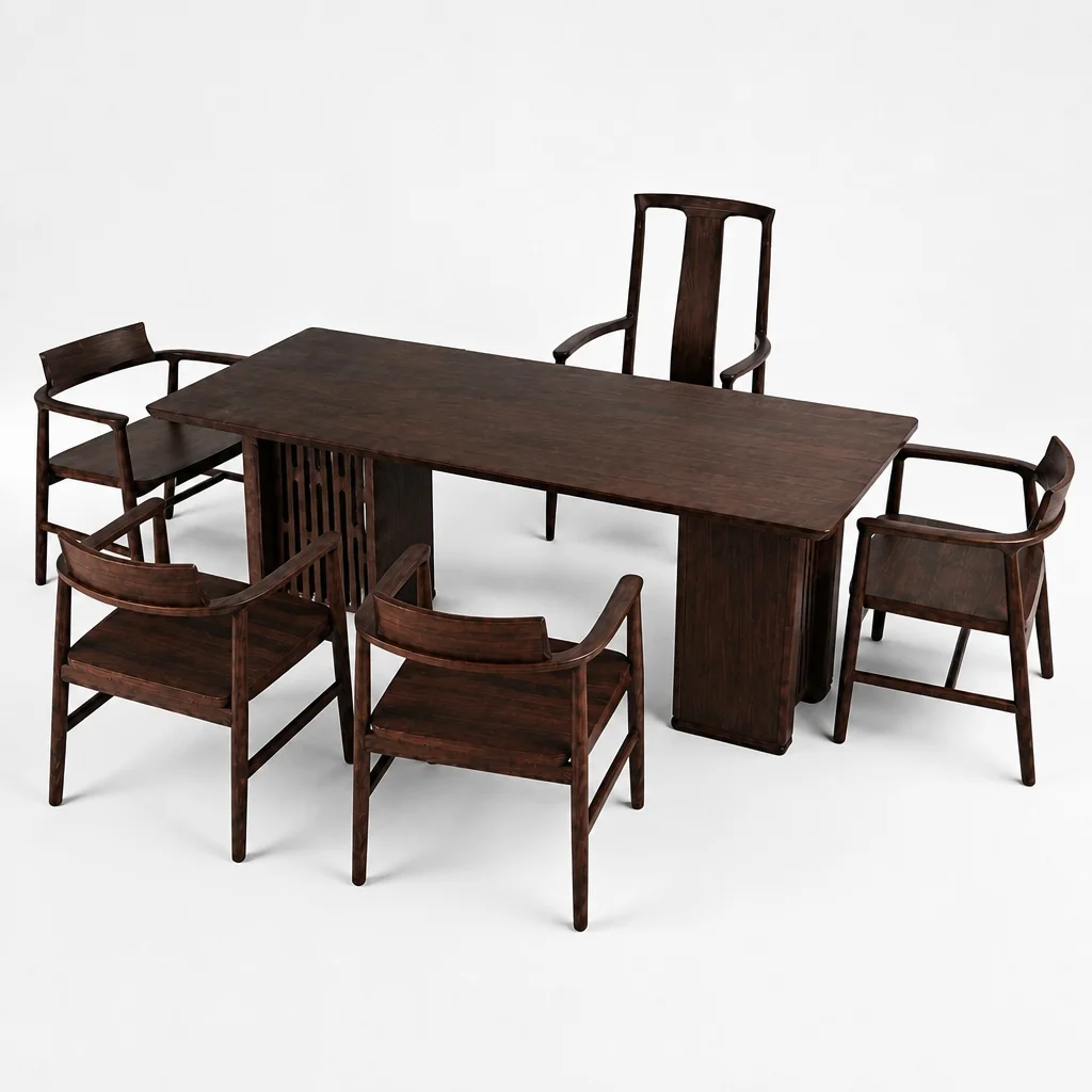 Large 2600mm office coffee table set walnut executive conference table wholesale bulk sale