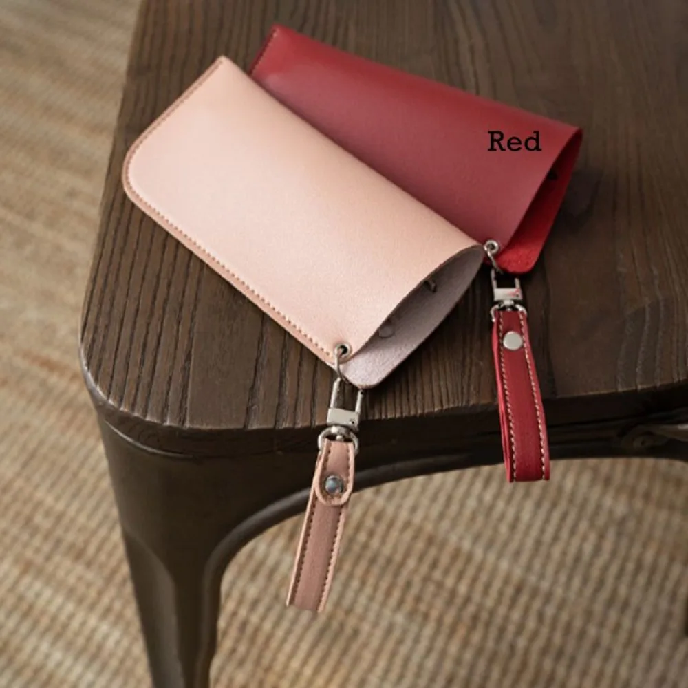 

PU Leather Sunglasses Storage Bag Solid Color Portable Sunglasses Pouch Durable SunGlasses Holder Eyewear Accessories