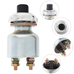 12V JK260 Truck Engine Start Push Button Switch, Wear-resistant Ignition Starter Push Button ON-OFF Claxon Horns Accessories