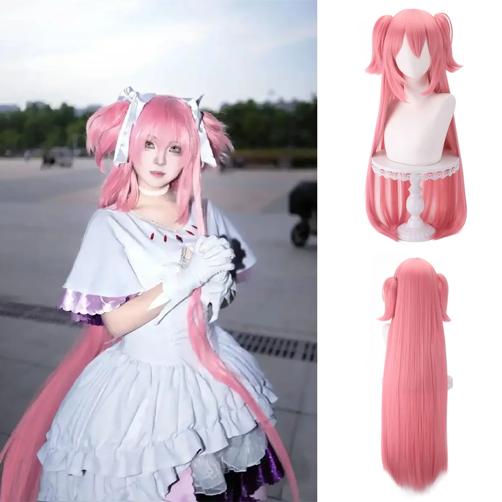 شعر صناعي عالي الجودة من الرسوم المتحركة Puella Magi Madoka Magica هو باروكة مقاومة للحرارة مناسبة للحفلات اليومية النسائية #2