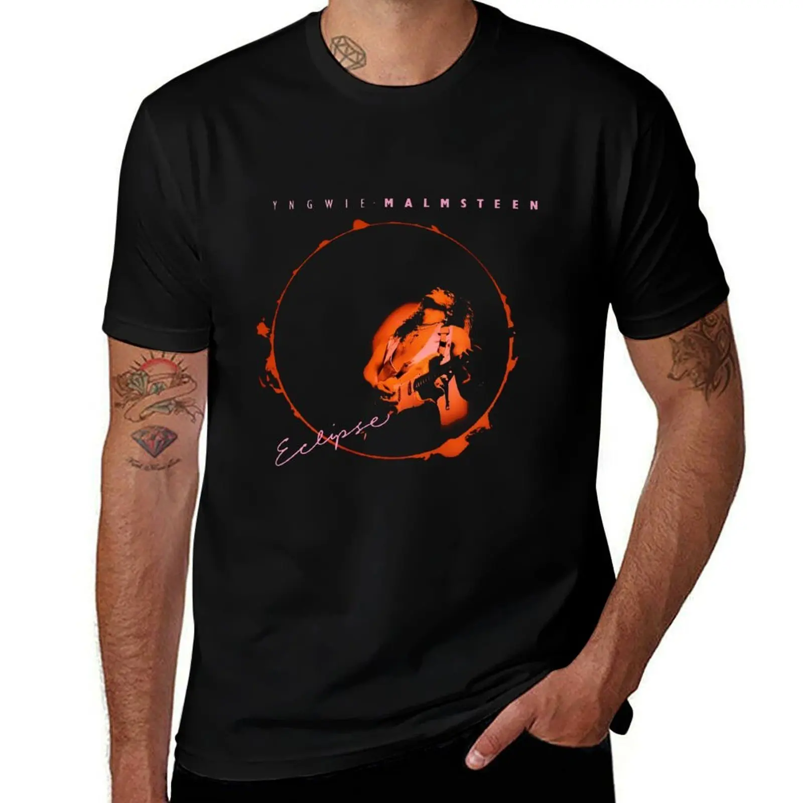 YNGWIE MALMSTEEN T-Shirt Large Size Soft Cotton T-Shirt