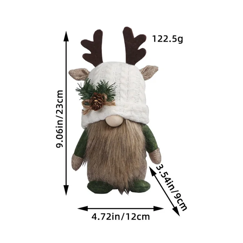 Cute Deer Horn Knitted Doll Window Decoration (Random Shipment)