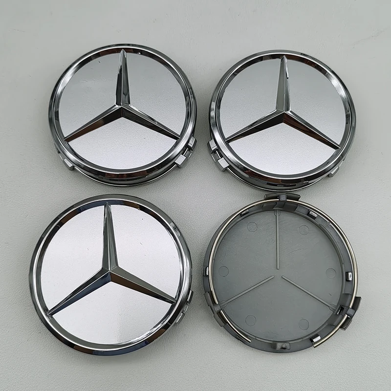 4pcs 75mm Car Wheel Center Caps For Mercedes Benz W176 W177 W246 W248 W203 W204 W205 W206 X156 X253 W117 W118 W166 Accessories